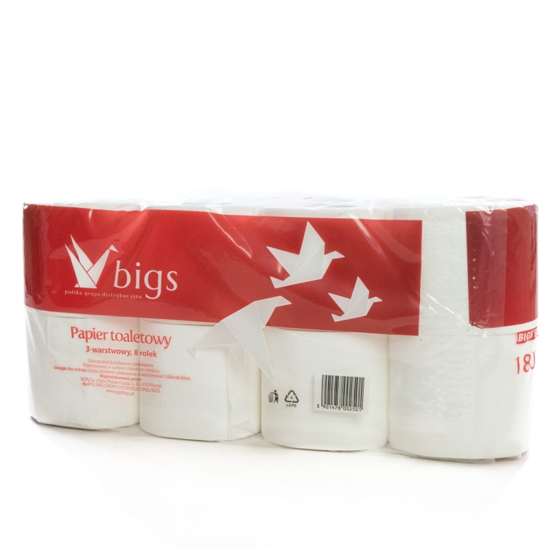 Papier toaletowy BIGS 3w celuloza op. 64 szt.-d2af4d912533119c9b000c3074403d7a