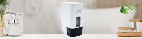 Dozownik Soft do mydła w płynie 0,5l  biały ABS