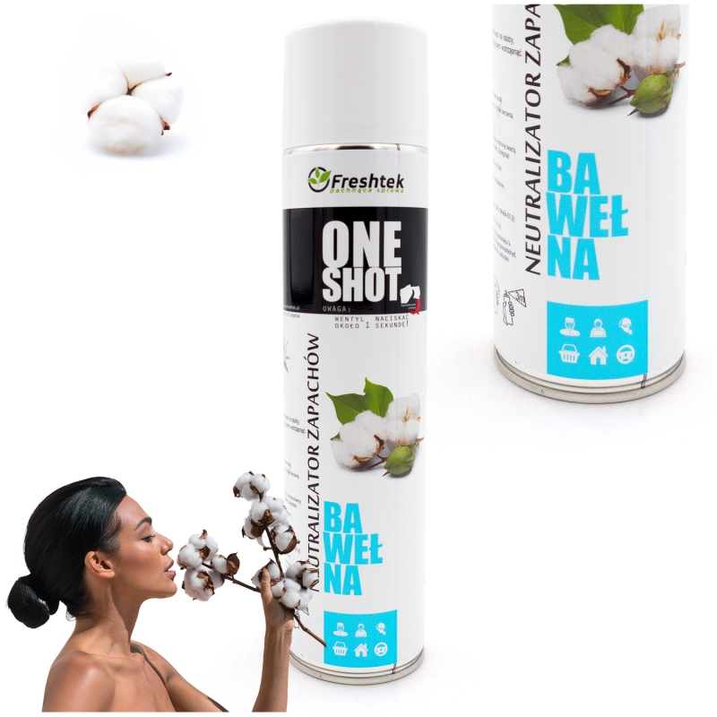 Neutralizator zapachów Bawełna 600ml ONE SHOT-59b0632e75f7a8e94af7e6beb4bef36c