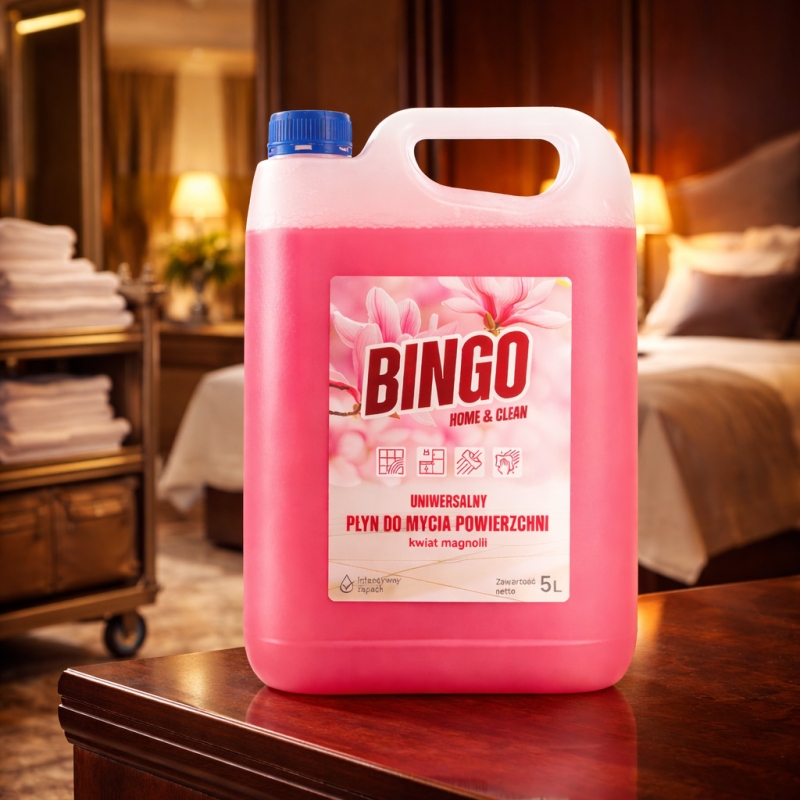 Uniwersalny płyn Bingo, zapach  Kwiat Magnolii 5l-5b64f8dea307a32c626b3f4e51411501