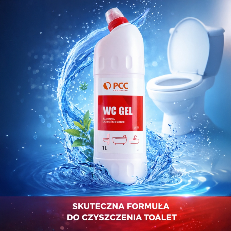 PCC WC Gel 1L, żel do czyszczenia toalet, pisuarów-37c626bae3720395be10d33375d453c7