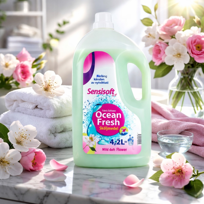 Płyn do płukania Sensisoft 4,2L zielony - kwiatowy-4540afb5879f534049fc357c7078ea67