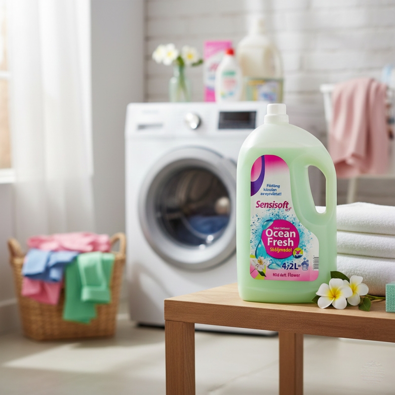 Płyn do płukania Sensisoft 4,2L zielony - kwiatowy-3c6bb42c5eefda41d3db9bd651ea5dae