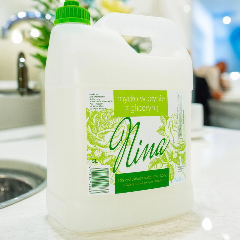 Mydło w płynie NINA 5l z gliceryną, wydajne-cd3ff616765681e76f0a7eb21421de33
