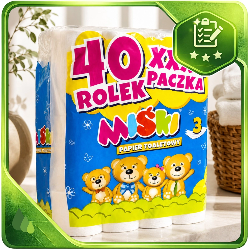 Papier toaletowy Miśki 3 warstwowy 40 rolek-d125f87d5ac456bc9d941ed1bb19b14b