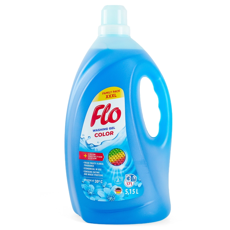 FLO COLOR Żel do prania 5,15L-43c23199f26892ae4625ea491e9cbf80