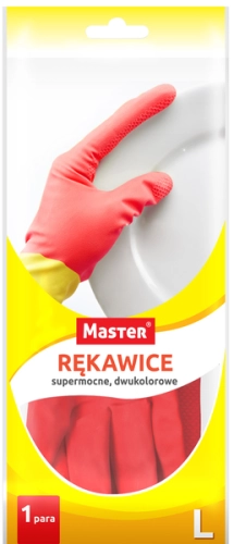 Rękawice gospodarcze dwukolorowe Master L