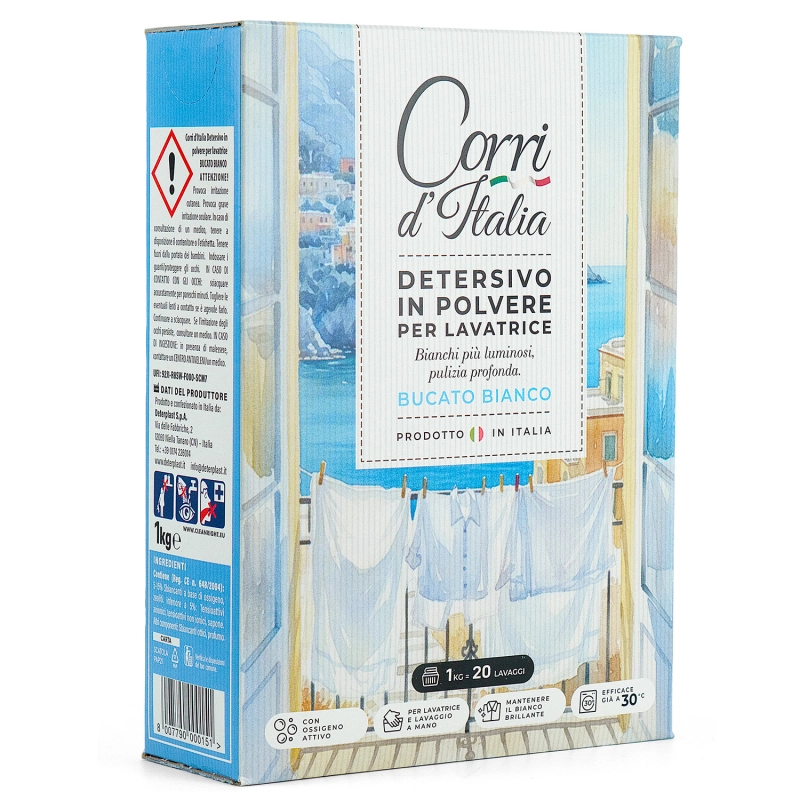Corri d'Italia - Proszek do prania BIEL1 kg-0fe184554fefaec4dd5fec5870ff3e54