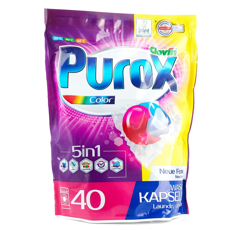 Kapsułki do prania Purox Color 40szt-704e505d4348acf7819d568f55a21bde