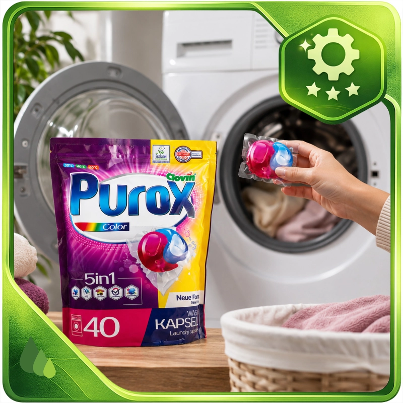 Kapsułki do prania Purox Color 40szt-7ec52637701448ddb62e381895a634d3