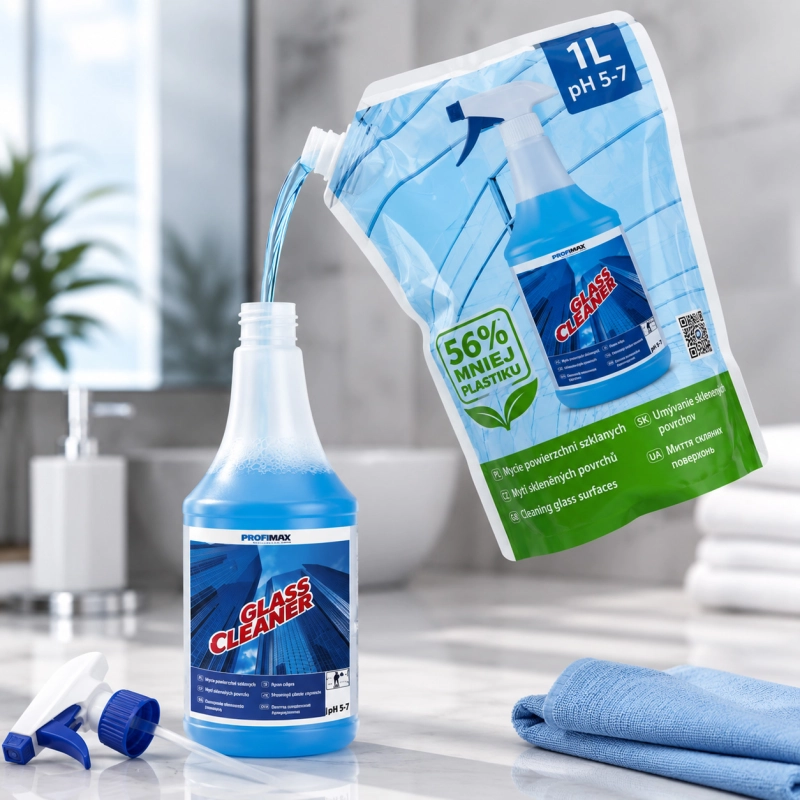 Glass Cleaner do powierzchni szklanych 1l Saszetka-dbb1f3c5a30eb114579e411c0fb01089
