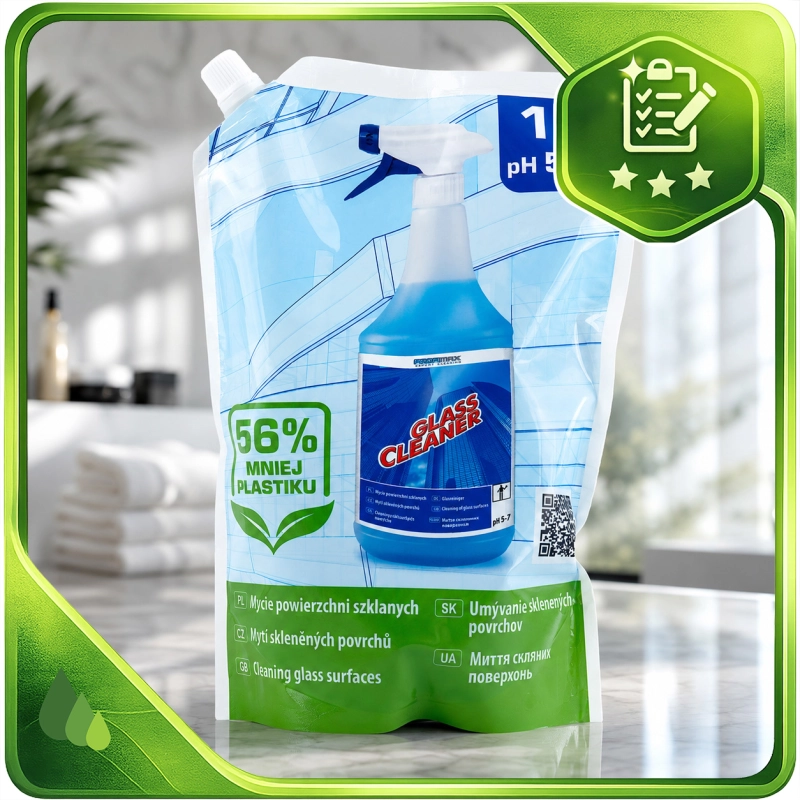 Glass Cleaner do powierzchni szklanych 1l Saszetka-b495f28ed5f8e0782aff6ef6617716e2