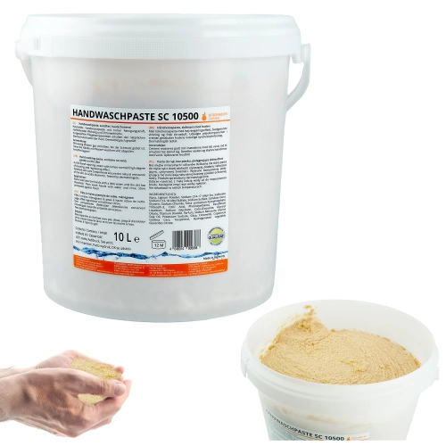 Pasta do rąk gruboziarnista op 10 l, 10500