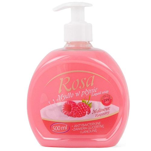 Mydło w płynie z dozownikiem 500 ml Rosa Malina