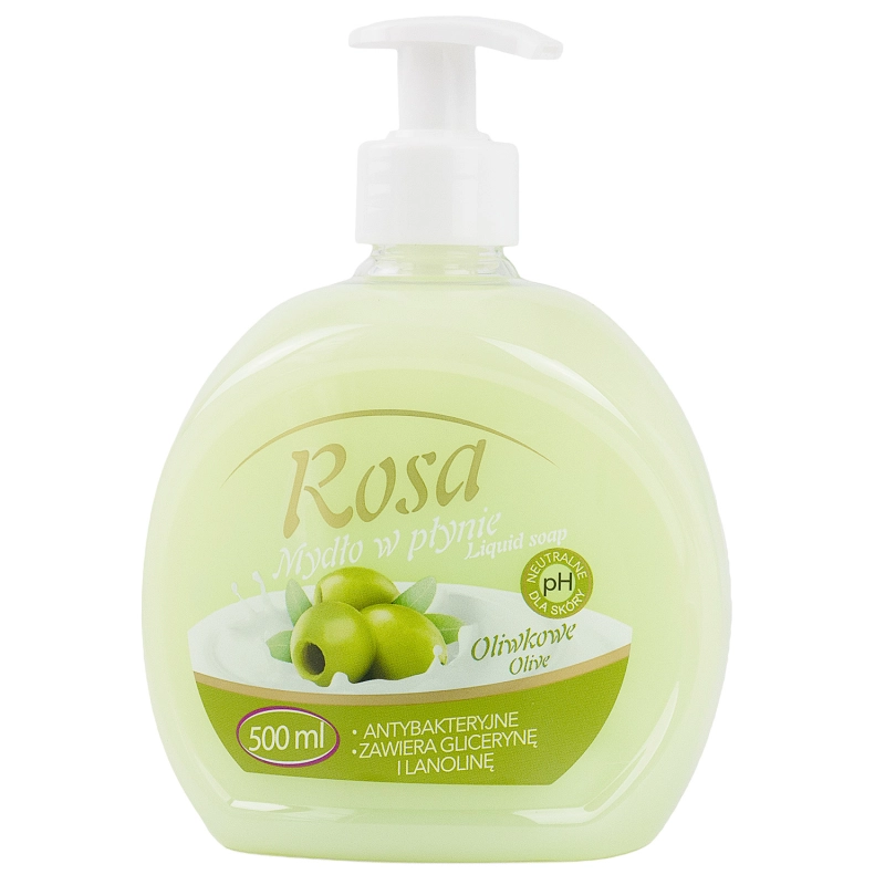 Mydło w płynie z dozownikiem 500 ml Rosa Oliwka-11e8e7b369a22595e6328c1248fe6fe4