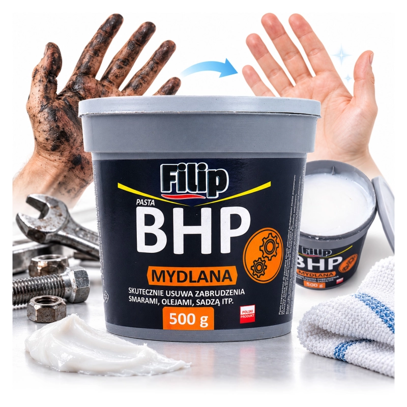 Pasta BHP 500g mydlana Filip do trudnych zabrudzeń-f1faac79ed861ee319cfd32d40e28dce
