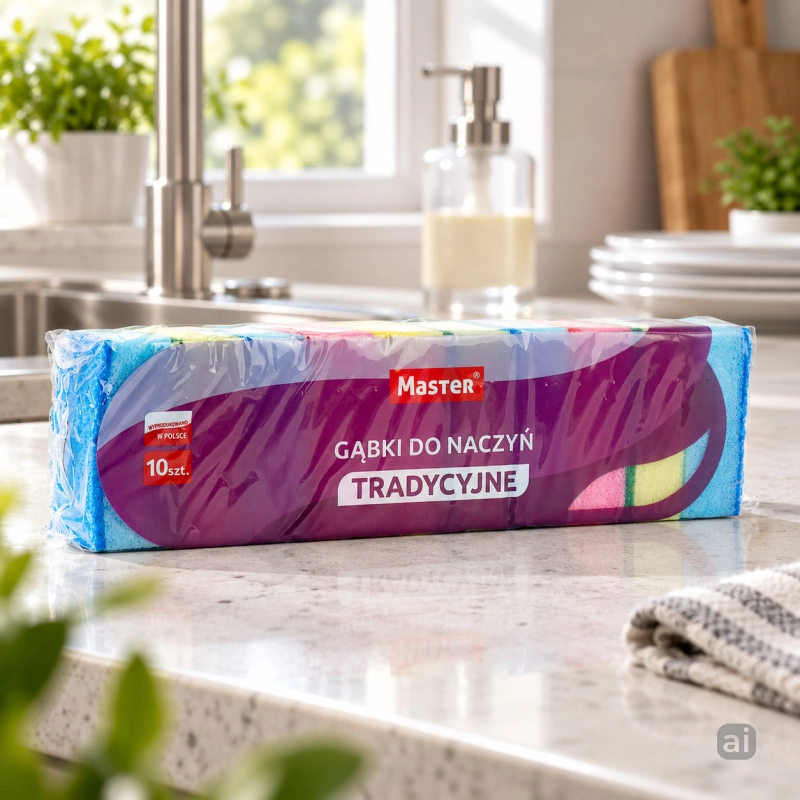 Zmywak gąbka 80x55, 10 sztuk MASTER S059-d7ca3af7f69592e626e38837f0c4e30c