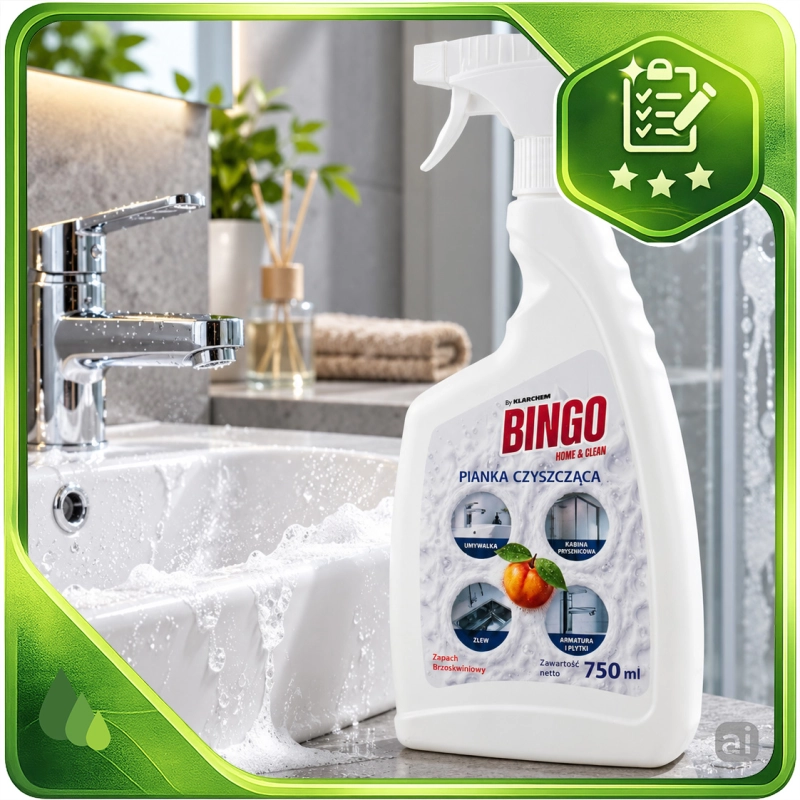 Bingo pianka do łazienek 750 ml zapach brzoskwini -6de1f1f4789cbd4c6944317a077b99a5