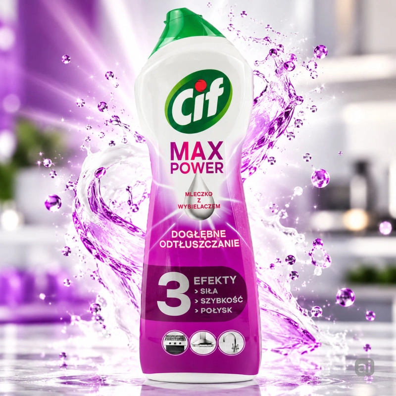 Cif Max Power mleczko z wybielaczem, odtłuszczające 1001 g-20e4cdad55c85b3a7c69cb0944cd0eca