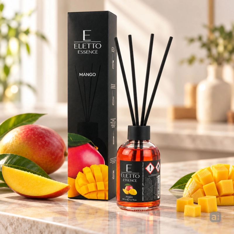 Eletto dyfuzor zapachowy Mango 110 ml z patyczkami rattanowymi-a63873e73ebc6cee756b1d4234a18de9