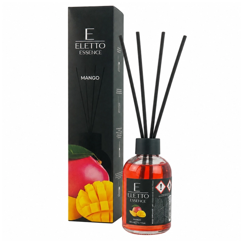 Eletto dyfuzor zapachowy Mango 110 ml z patyczkami rattanowymi-097534e56b4eeea9e675f0012c179824