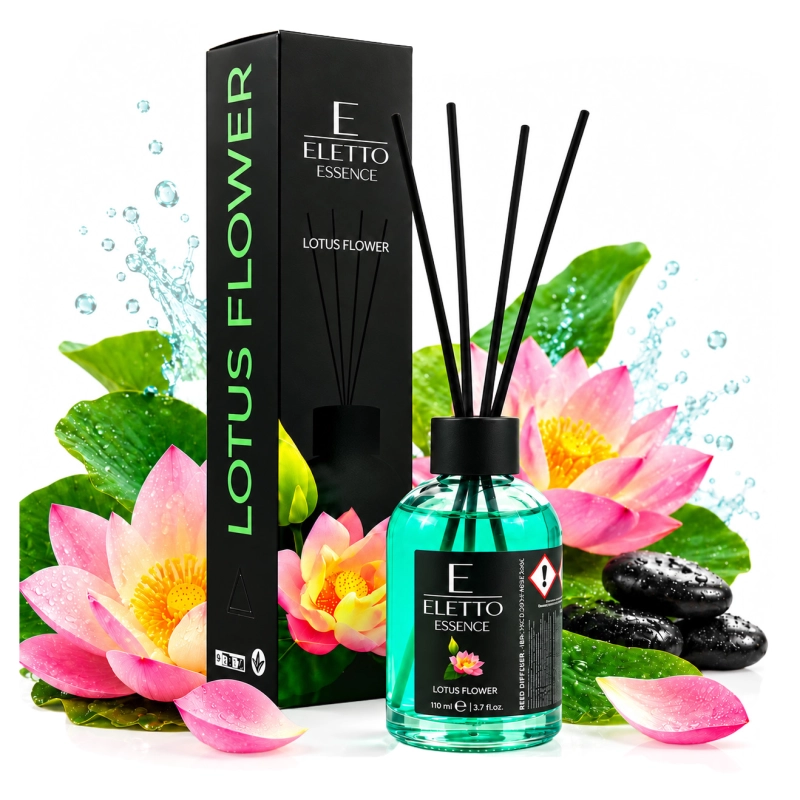 Eletto dyfuzor zapachowy z patyczkami 110 ml Lotus Flower-ce415ec154c89f3e785dafea3f4cb8c4