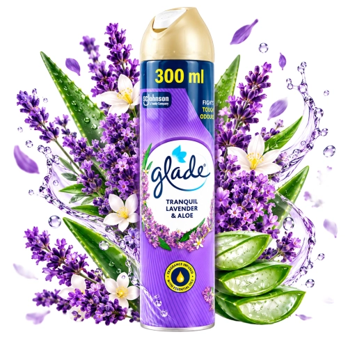 Odświeżacz powietrza Glade Brise aerozol 300 ml Lawenda i aloes