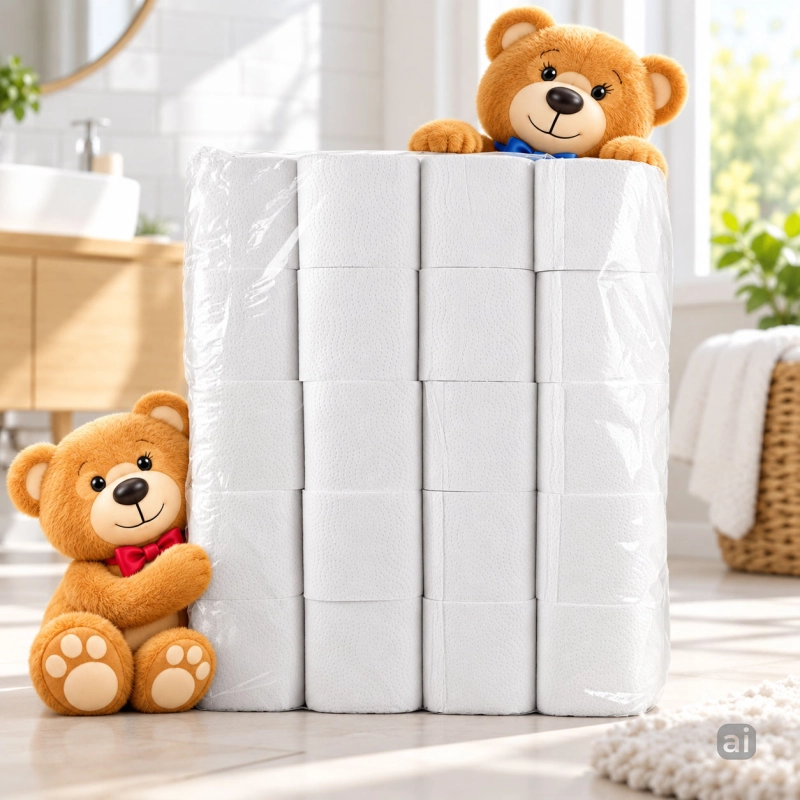 Papier toaletowy 3 warstwowy 40 rolek Miśki-0cfe999c77376887c4cafbd4efdfe25b