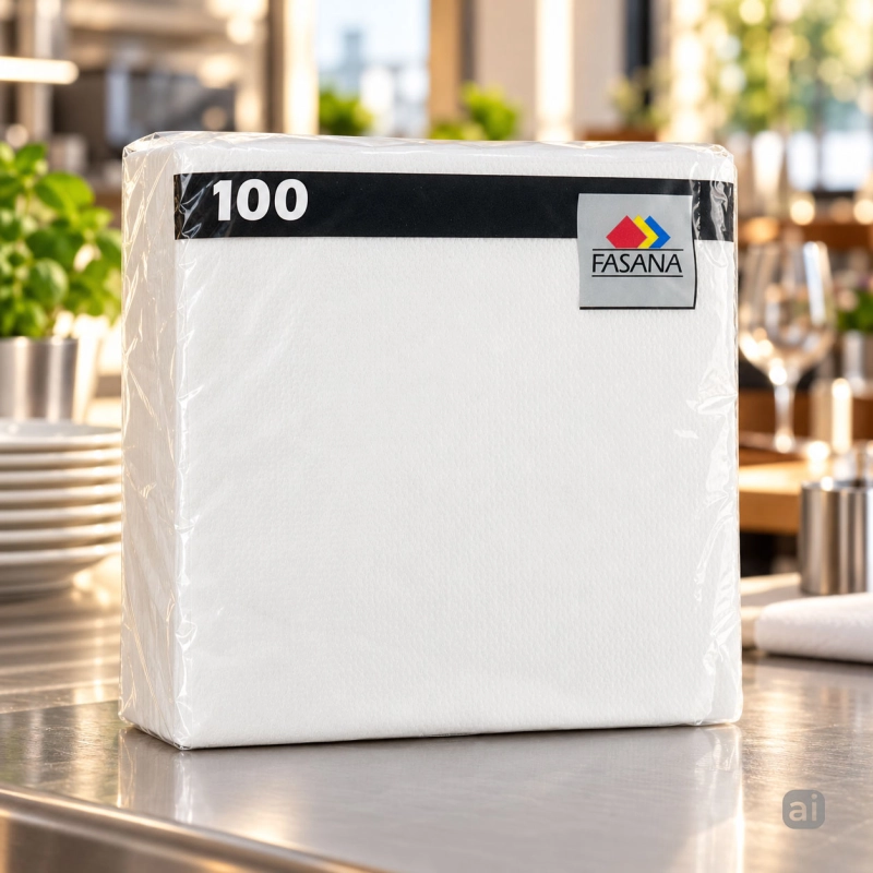 Serwetki papierowe Fasana Snack 33×33 cm 1/4 białe, 100 szt.-81f404df1deae557e524d70389e50a3c