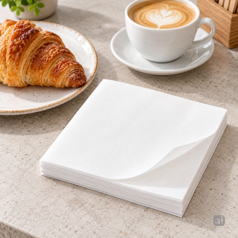 Serwetki papierowe Fasana Snack 33×33 cm 1/4 białe, 100 szt.-7105dd02eb67bed97fd8818e837976fc