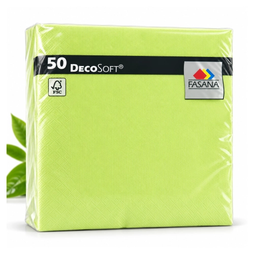 Serwetki Fasana Deco 40 × 40 cm, limonkowe, 50 szt.