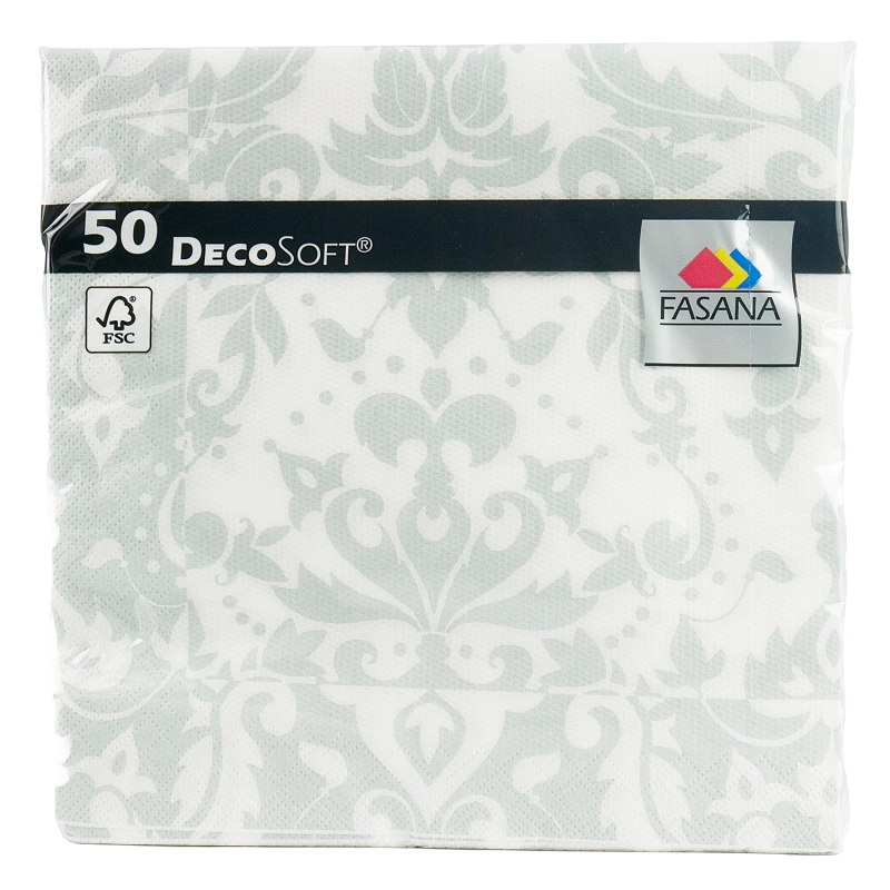 Serwetki gastronomiczne Decosoft Victorian 40x40 cm białe 50 szt.-4db3206429bf82647ec63c31251bddfd