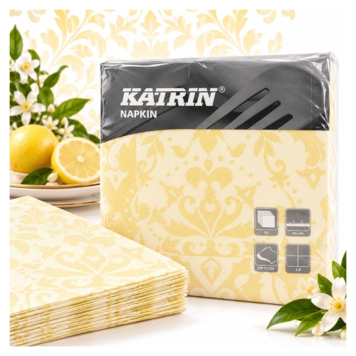 Serwetki Decosoft Victorian kremowe 50 szt. 40x40