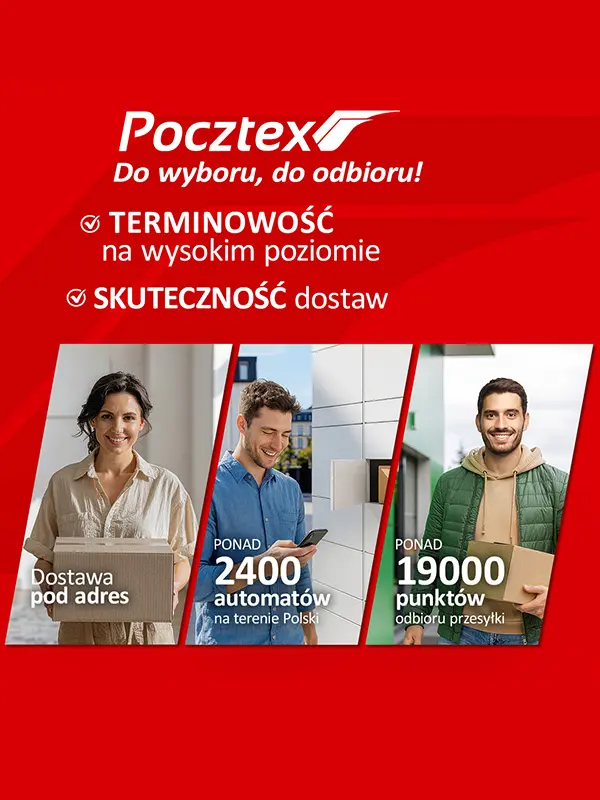 Dostawy do Punktów i Automatów Pocztex za 7,30 zł! Sklep internetowy Soft
