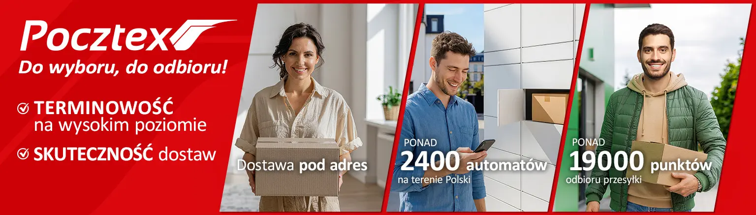 Dostawy do Punktów i Automatów Pocztex za 7,30 zł! Sklep internetowy Soft